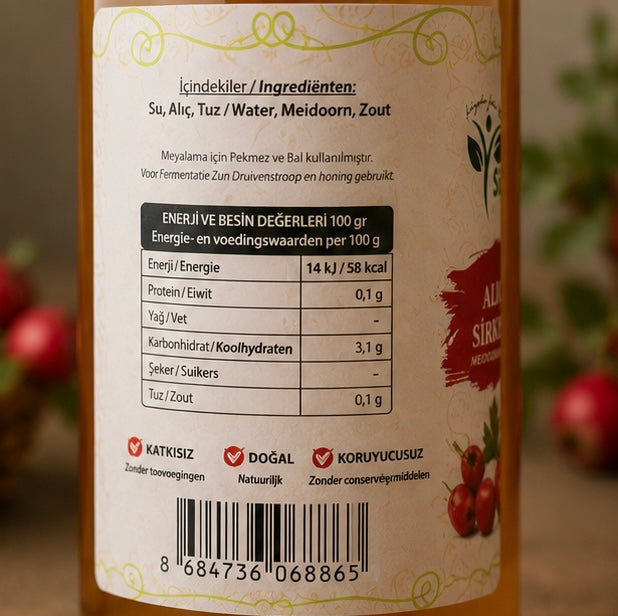Alıç Sirkesi 500 gr / Meidoornazijn 500 gr
