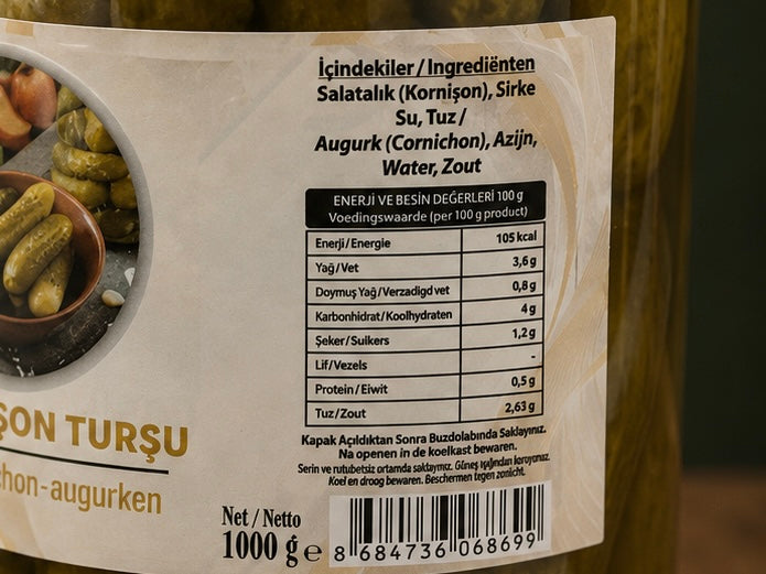 Kornişon Turşu 1 kg / Augurken 1 kg