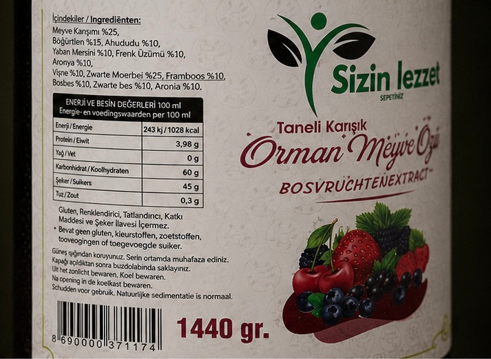 Orman Meyve Özü 1440 gr / Bosvruchtenextract 1440 gr