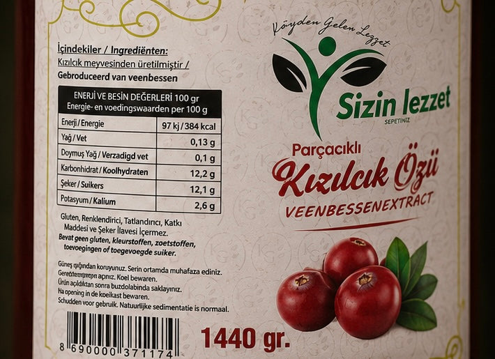 Kızılcık Özü 1440 gr / Cranberry Extract 1440 gr