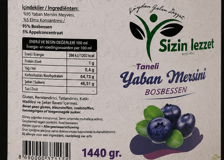 Yaban Mersini Özü 1440 gr / Bosbessenextract 1440 gr