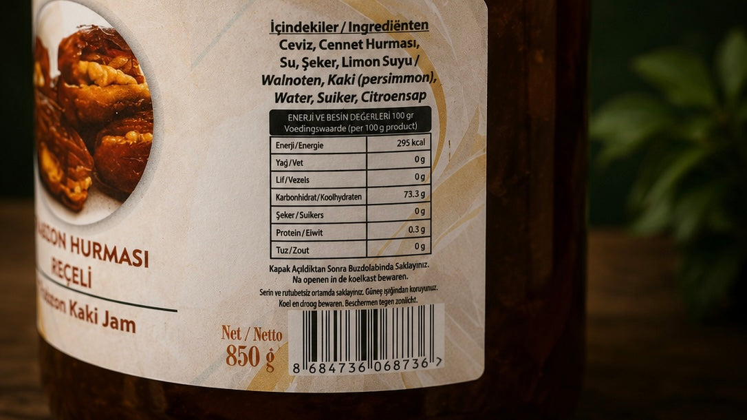 Trabzon Hurması Reçeli 850 gr / Kaki Jam 850 gr