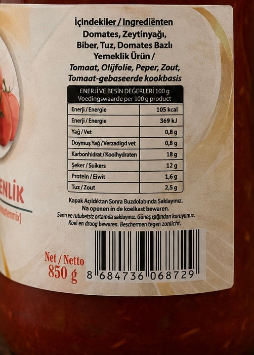 Menemenlik Sos 850 gr / Menemen Saus 850 gr