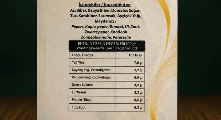 Acı Ezme 700 gr / Pittige Groentepasta 700 gr