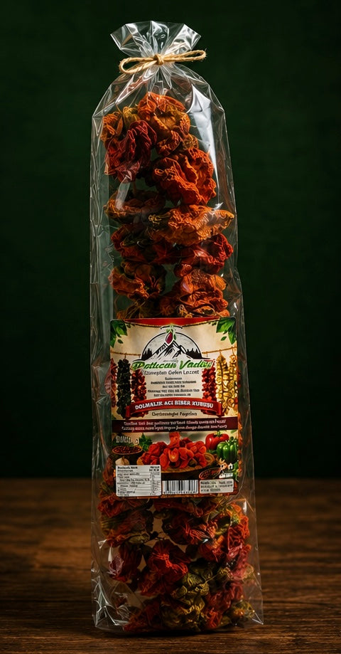 Dolmalık Acı Biber Kurusu 100 gr / Gedroogde Pittige Paprika 100 gr